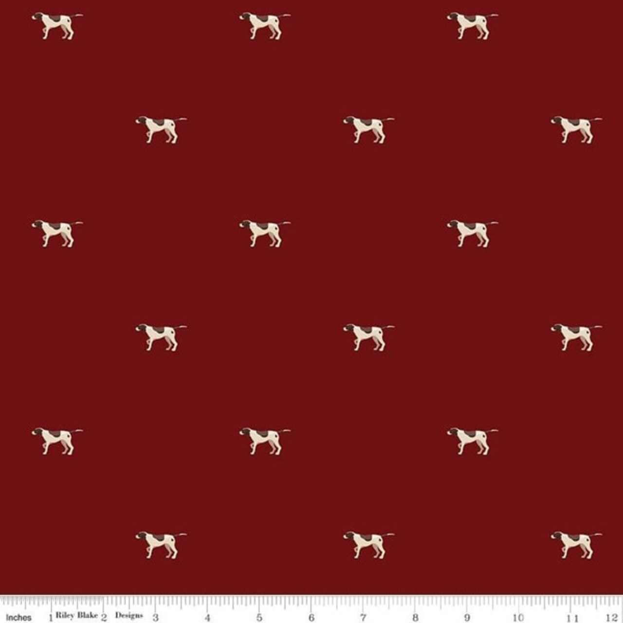 Pointers in Mahogany (c17044-mahogany) | Plaid Venture Club | Riley Blake Designs | Riley Blake